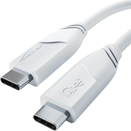 USB-C cable - USB 4.0, Power Delivery 3, Thunderbolt 4, white - 1m