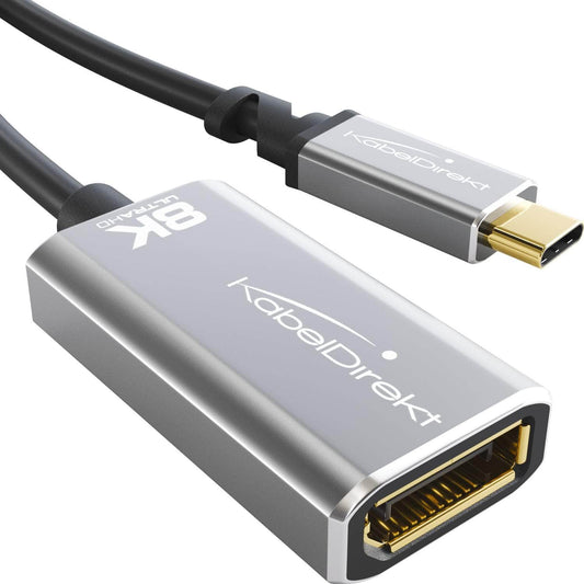 USB-C to DisplayPort 1.4 adapter for 8K/60 Hz or 4K/144 Hz