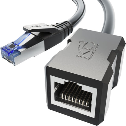 Cat 7 network extension with RJ45 socket - 10 Gigabit Ethernet, LAN & patch cable