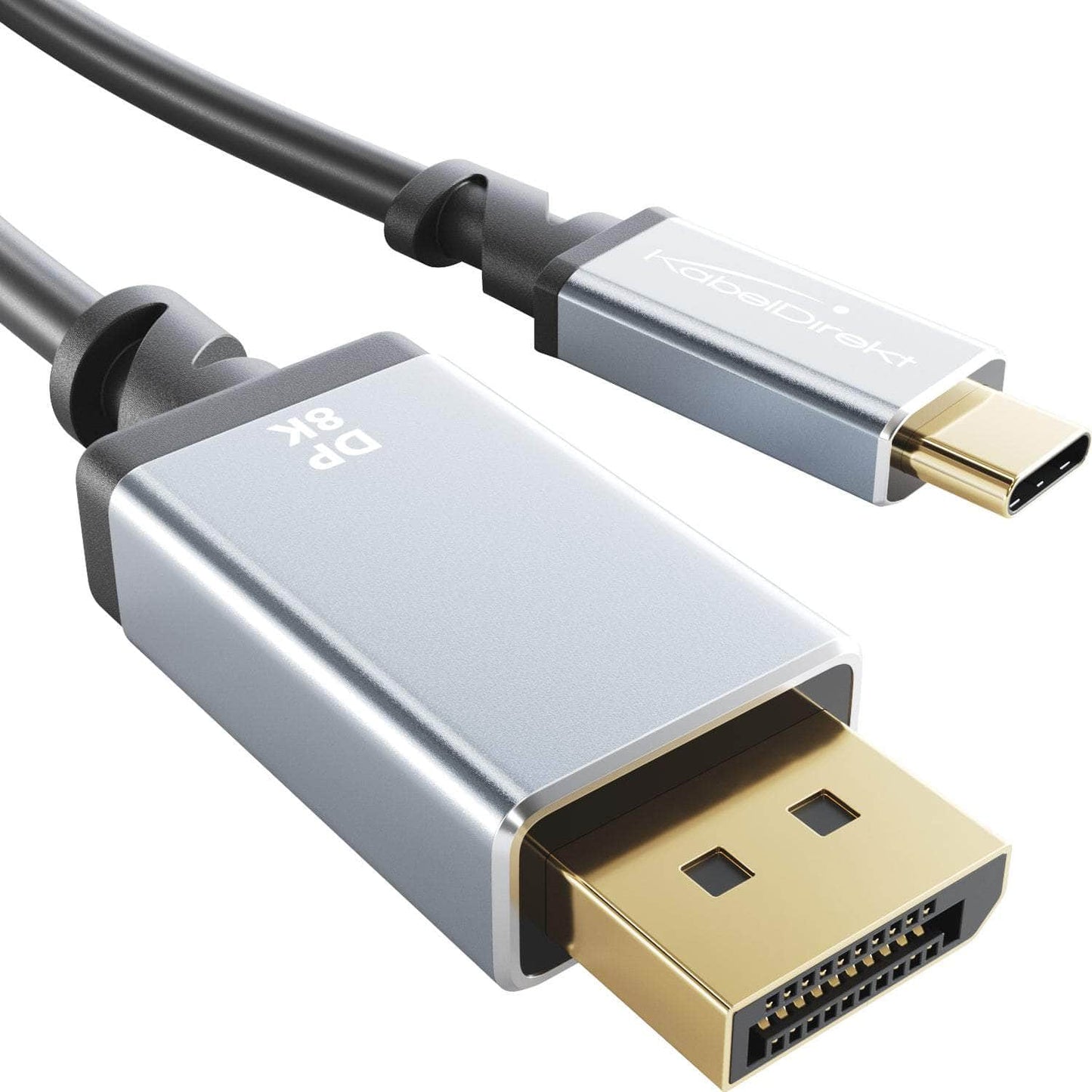 USB-C to DisplayPort 1.4 adapter cable - 2m - for 8K at 60Hz