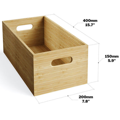 KD Essentials – Aufbewahrungsboxen aus Bambus, stapelbar und kombinierbar