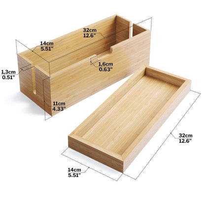 KD Essentials – Aufbewahrungsbox aus Bambus, mit Deckel