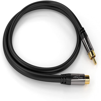 RCA extension cable - digital coaxial, audio / video, 75 ohms