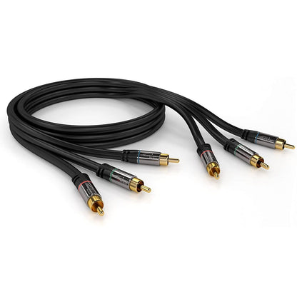 Component Cable - 3X RCA Male to 3x RCA Male FullHD 1080i Video/HDTV