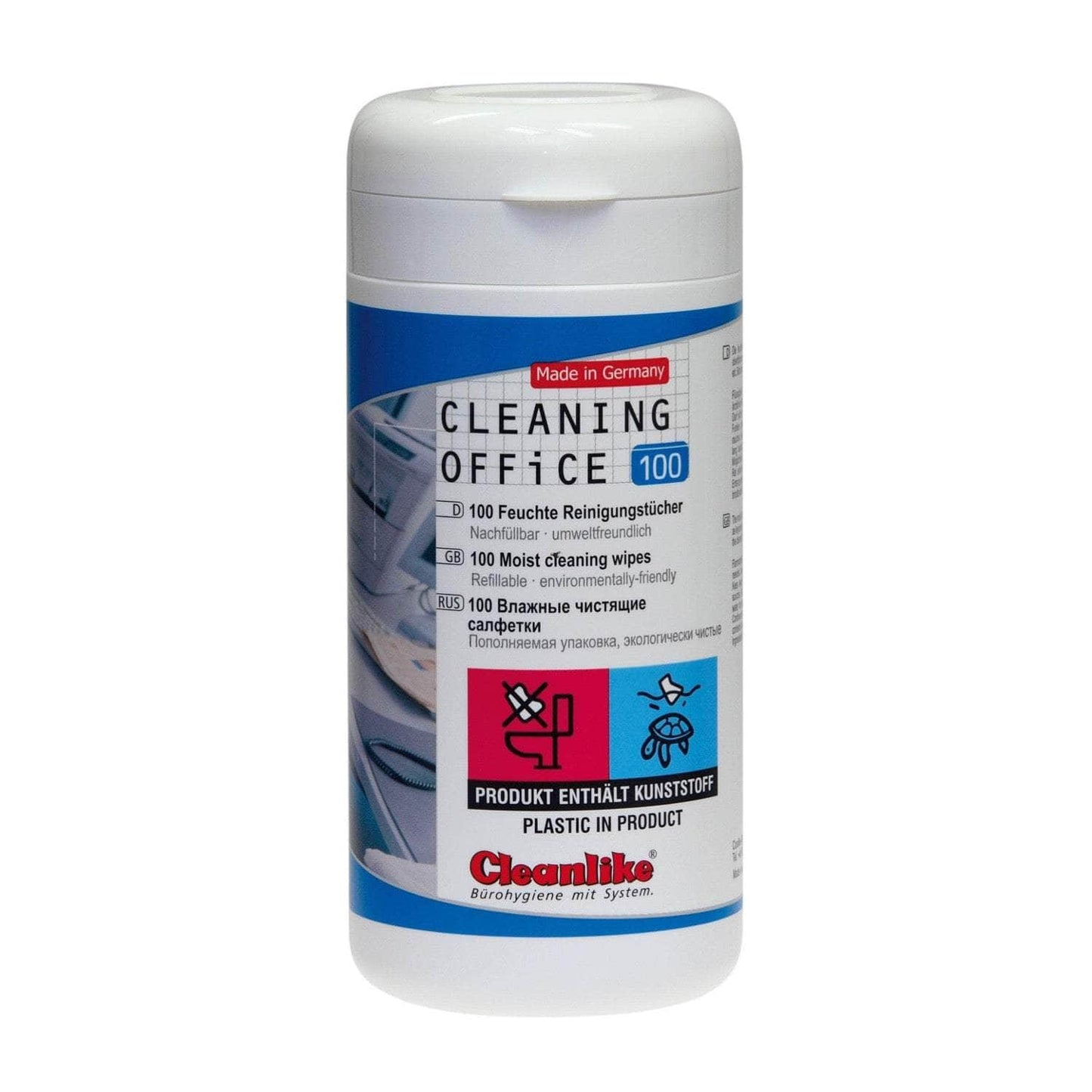 Cleanlike Cleaning Office surface cleaning wipes in a can