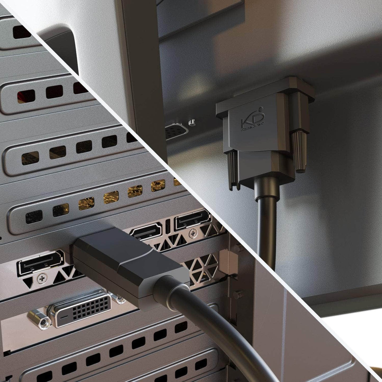 DisplayPort-DVI-Adapterkabel (Stecker-Stecker) – 2 m