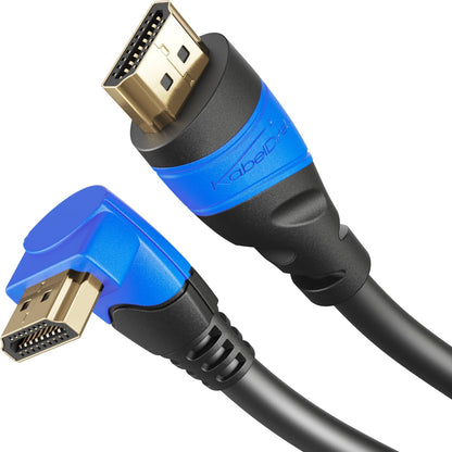 4K High Speed ​​HDMI cable - angled, 270° - with Ethernet, 3D, ARC, HDR