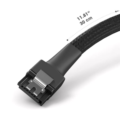 SATA data cable - 30 cm 60 cm, straight and 90° angled, 6 Gbit/s, SATA-III, set of 3
