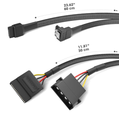 PC Cables - Molex Extension Cables, Molex Y-Power Cables, SATA Adapters