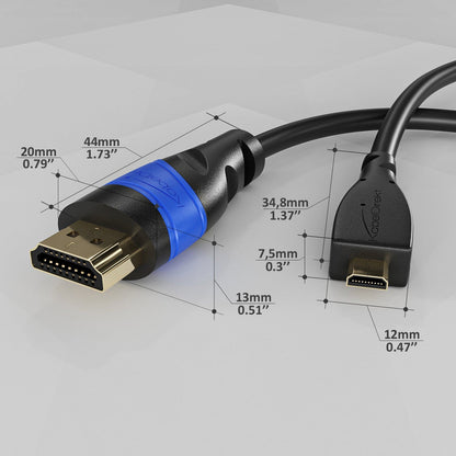 Micro HDMI to HDMI Cable - Flex Series