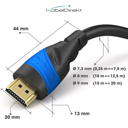 4K High Speed ​​HDMI Cable - with Ethernet, 4K/8K, 3D, ARC, HDR