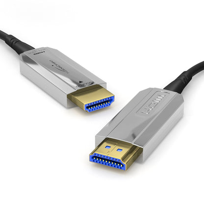4K optical high speed HDMI 2.0 cable - 4K@60Hz, silver/black, fiber optic cable