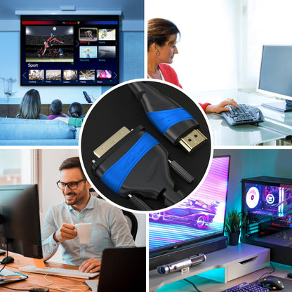 HDMI-DVI-Adapterkabel – bi-direktional, DVI-D 24+1/High Speed HDMI Kabel, 1080p/Full HD, schwarz