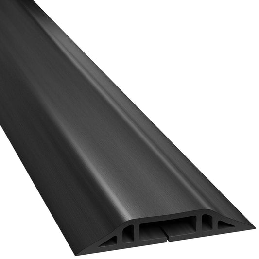 Cable duct floor/on-floor duct for up to 3 cables, black