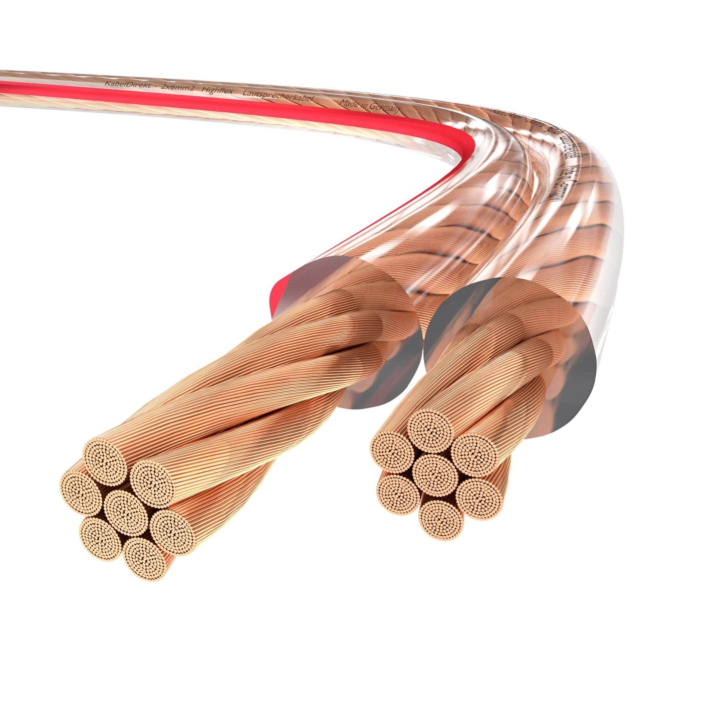 Speaker Cable - Pure Copper, Polarity Marked, Made in Germany