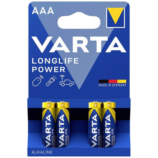 Varta Longlife Power AAA Micro batteries (alkaline manganese - 1.5V) - 4 pieces 